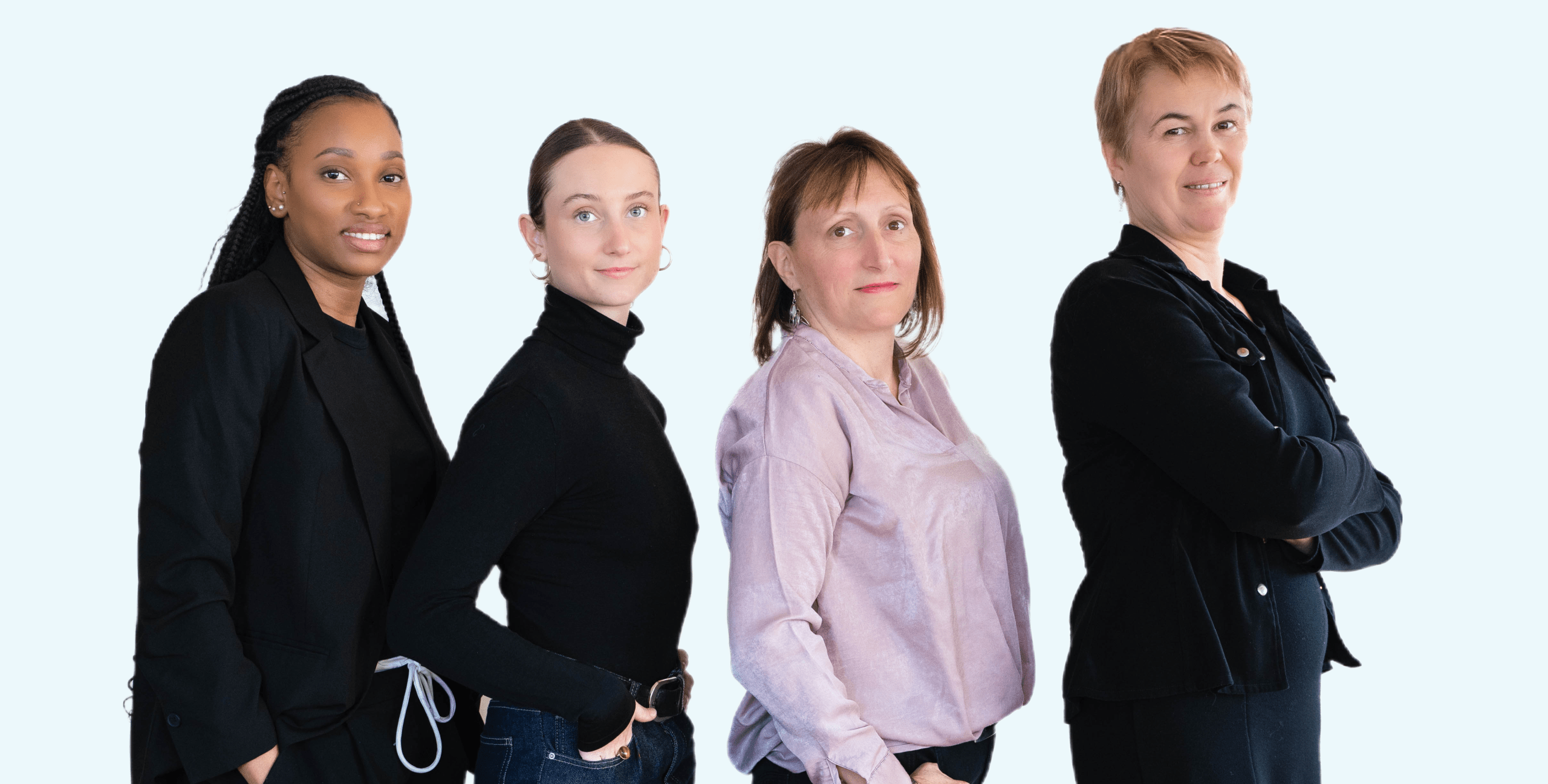 Les femmes de l'entreprise de nettoyage professionnel Adapt Propreté à l'occasion de la journée internationale des droits des femmes